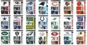 NFL Assorted Teams Wincraft 11" x 17" Card With 5 Removable Reusable Decals NEW!