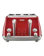 [De'Longhi] Icona Capitals Tokyo 4 Slice Toaster CTOC4003R in Red