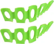 [IMIKEYA] 2pcs Silicone Beer Mat Beverage Storage Rack for Drinks Wine and Versatile Organizer for Home Office Bar and Parties Green