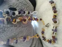 在飛比找樂天市場購物網優惠-【Ribbons】粉晶 紫水晶 黃水晶 手工編織手鍊 禮物 