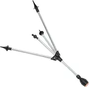 JOINPAYA 1 Set Large Area Tripod Sprinkler System Heavy Duty Rotating Sprinkler with Height and Stable Metal Base for Efficient Watering Patios Gardens and Lawns