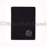 Glam Rock Black Hand Braided High Quality Techno Silk Med.Travel Wallet SW001-01