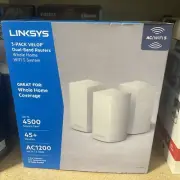 Linksys Velop Dual Band AC3600 Intelligent Mesh WiFi Router - 3 Pack