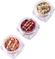 GANAZONO Gilding Flakes for Manicure Crafts Easy Storage Nail Art Accessory for DIY Jewelry and Projects Metallic Foil Flakes for Unique Style