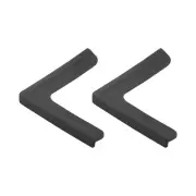 Window Corner Edge Protectors, 2Pack Standard Simple Style 70mmX15mm Black