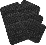 SUPVOX 6pcs Anti- Treadmill Mat Pads Non- Floor for Exercise Equipment Noise Reduction and Shock Absorption for Elliptical Machines and Fitness Workouts