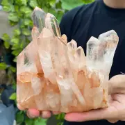 2.9lb Natural Clear White Quartz Crystal Cluster Rough Healing Specimen