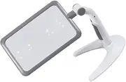 Ipetboom Handheld LED Magnifier with Adjustable Light Magnification for Reading and Viewing Versatile Desktop and Portable Tool for Seniors and Fine Detail Examination