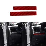 Red Carbon Fiber Below Of Driver Side Vent Cover Trim For Toyota Hilux 2015-2021 (for: Toyota)