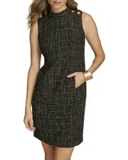 Donna Karan Tweed Sheath Dress