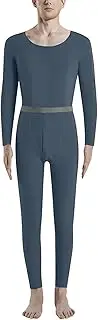 [Generic] Custom Jackets for Men 2 Set Home Comfort Solid Color Base Breathable Underwear Warm Top And Pant Set Rubber Doll Suits for Men