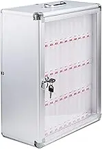 Phone Storage Cabinet Phone Locker with Lock and Keys Wall-Mounted Lockable Cabinet Wall Mounted Pocket with Safety Lock Restaurant Storage Cabinet Gift,48Slots