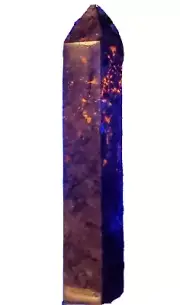 Natural Yooperlite Tower 8.5" Reactive Lava Glow Crystal Rock Stone Point