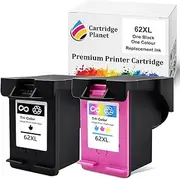 Cartridge Planet 1 Black and 1 Colour Compatible Ink for HP 62XL C2P05AA C2P07AA for HP Envy 5540 5542 5640 5642 7640 7643 HP Officejet 200 250 5740 5742 5744 5746
