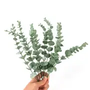 Artificial Eucalyptus Fake Leaf Green Plant Silk Flowers Stem Home Decor