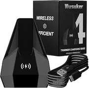 Charging Dock Replacement for Manscaped The Lawn Mower 4.0 Charger, Wireless Charging Dock and USB Cord Compatible with Manscaped The Lawn Mower 4.0 Trimmer Charger Only, Black