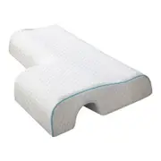 NNEOBA Orthopedic Memory Foam Side Sleeper Pillow Cervical Support White