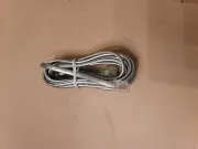 TELEPHONE LINE CORD CABLE RJ12/RJ11 DSL MODEM FAX PHONE SILVER - NEW