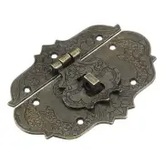 Hasp Clasp Latch Lock, 85 x 65mm Decorative Retro Toggle Latch, Bronze