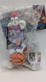1996 McDonald's Space Jam Vintage BUGS BUNNY Tune Squad 9" Plush SEALED