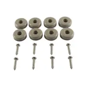 Surface Gard 25mm Slide Glides With Screws - 8 Pack