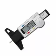 Handy Silver Tyre Depth Gauge with Digital Display for Brake Shoe Pad Testing