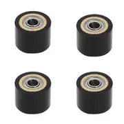 4pcs Pinch Roller 4x10x14mm Plotter Cutter Roller Paper Feed Roller for Mimaki CG Series Cutting Pl Black