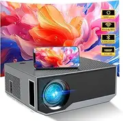 Projector with WIFI and Bluetooth, 300" Projector Full HD 1080P Video Projector, 16000L Movie Projector