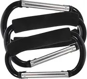 KOCKSHION 3Pcs Lightweight Stroller Hooks Durable Carabiner Clips for Hanging Stroller Accessories for Shopping Cycling and Everyday Use