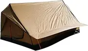 Waterproof Tent, Rodless Hiking Shelter, Windproof Rainproof 1-2 Person Tent for Backpacking Camping Outdoors Survival