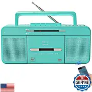 Portable Retro Stylish Cassette Player Recorder Boombox with Bluetooth,USB,AM