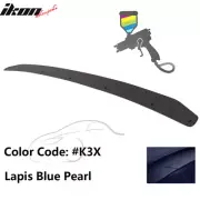 Fits 15-21 Subaru WRX STI Gurney Flap OE Style Trunk Spoiler #K3X Blue Rear Wing (for: Subaru)