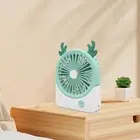 USB Desk Fan Gifts Portable Deer Design Personal Fan Quiet Handheld Mini Fan