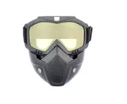 Full Face Paintball Airsoft Mask Motorcycle Goggle Tactical Detachable Face Mask