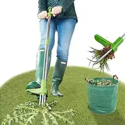 Weed Puller,Stand Up Weeder Hand Tool,39 inch Long Handle Garden Weeding Tool with 3 Stainless Steel Claws,High Strength Foot Pedal and Picker Suitable for Backyard, Lawn, Patio Garden Hand Tool
