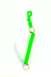 Chew Tube Spiral Key Chain Green, Autism, ADHD, Sensory, Special Needs