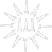 MUCKLILY 100Pcs Vial Bottles with Horn Shape Caps Liquid Containers for Easy Dispensing for Essence Storage Transparent Design for Visibility and Convenience