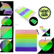 Glow In the Dark Jumbo Pop Its Luminous Fidget Finger Toy Bubble Squeeze Pop it