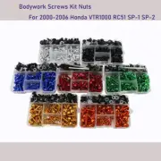For 2000-2006 Honda VTR1000 RC51 SP-1 SP-2 Bolts Bodywork Screws Kit Nuts
