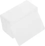 Angoily 100pcs Double Sided PVC Blank Cards for Printing Multi Purpose Plastic Business Card Blanks Smooth Edges for Easy Handling for Business Membership and Keepsakes