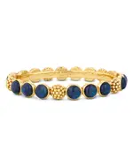 Capucine De Wulf Berry Blue Labradorite Hinged Bangle Bracelet