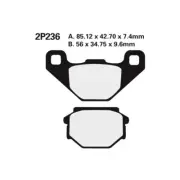 Set Pills Of Brake NISSIN 2p236ns of The. gn125 91 for Moto