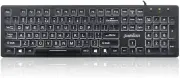 PERIBOARD-317 Wired Backlit USB Keyboard, Big Print Letter with White Illuminate