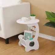 Sofa Side Table Bedside Table Compact Modern for Small Space NightStand Drink