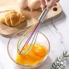 Easy Cleanup Whisk Mini Ergonomic Silicone Set with Stainless Steel Handles