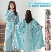 Autumn & Winter Coral Velvet Bathrobe Comfortable Bathrobes For Men and Women