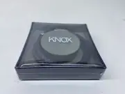 Knox Leather Bracelet Strap Navy Blue Braided Metal Hook Mens New Boxed Genuine