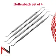 Hollenback Amalgam Wax Carvers Dental Restorative Filling Instruments Set of 4