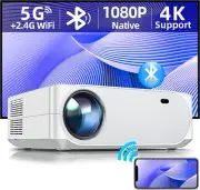 ACROJOY 9500 Lumens Full HD Native 1080P, 5G WiFi Projector 4K Supported,