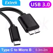 USB Type C 3.1 To Micro B 3.0 Cable for Samsung NOTE 3 S5 2.5inch Hard Disk PC
